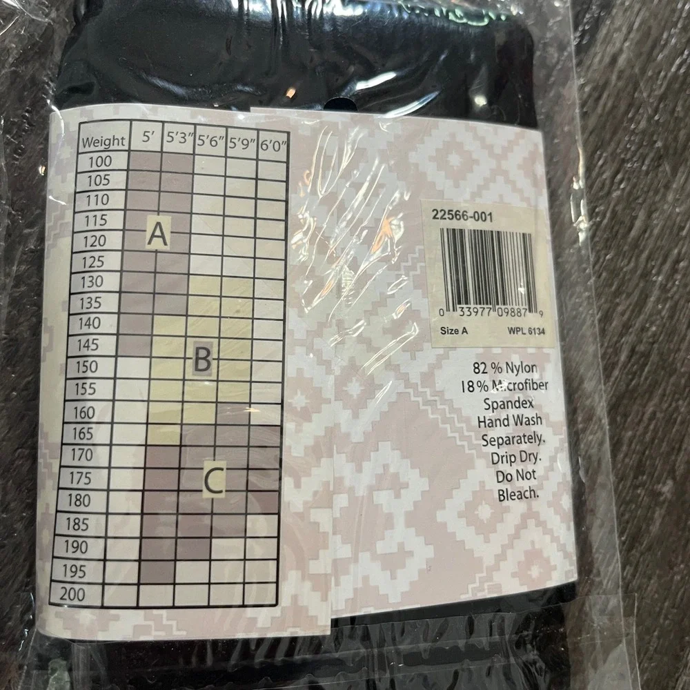 MUK LUKS The Original Tights Women's Black Size A Stockings Pantyhose New‎